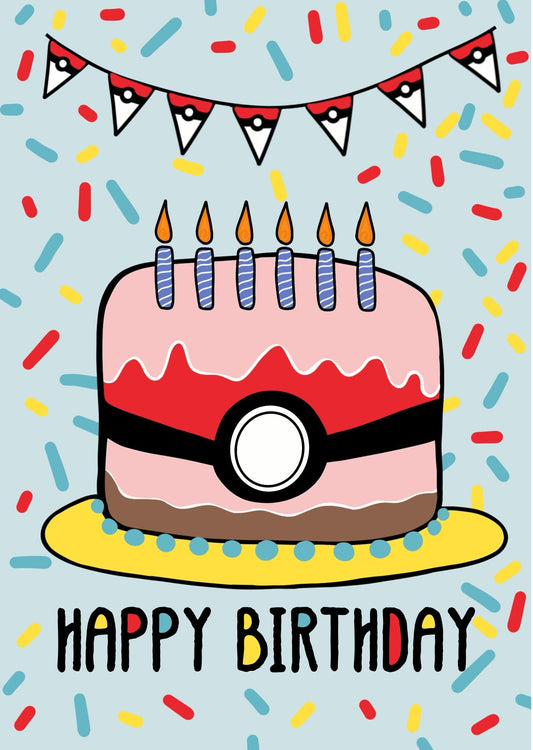Pokemon Birthday Cake