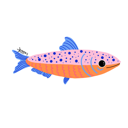 Pink & Orange Sardine